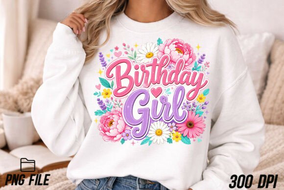 Birthday Girl Png Floral Birthday Png: Your Ultimate Design Asset