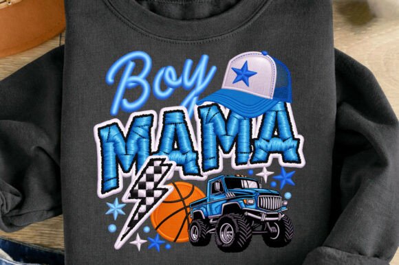 Boy Mama Mom Monster Truck Sports Png: Bold Graphics for Active Families