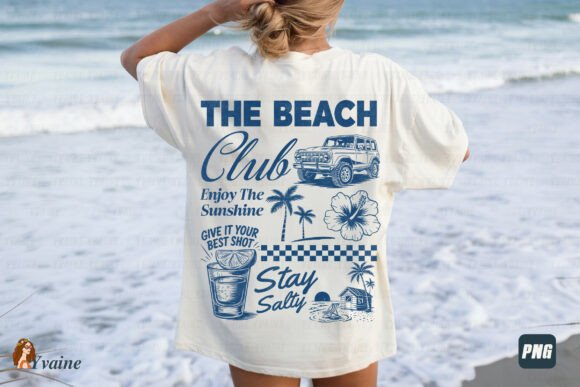 Capture the Coast: Summer PNG The Beach Club Stay Salty Design