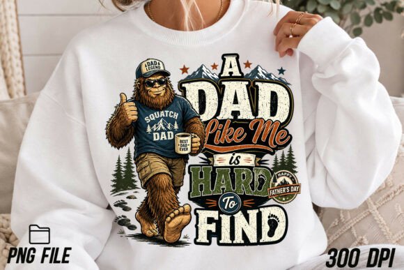 Celebrate Dad with the Bigfoot Father Day PNG Design