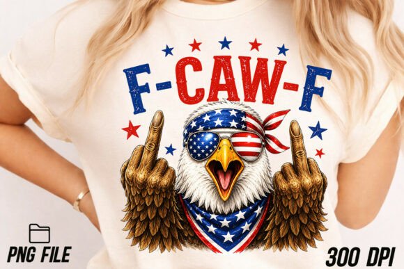 F-Caw-F Funny Patriotic Eagle USA Png: Beyond the Stock Image