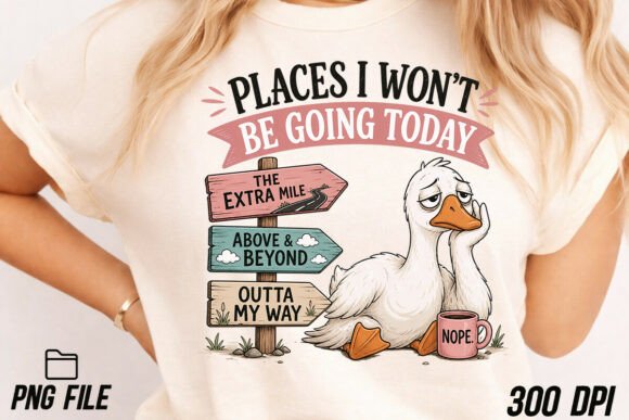 Funny Sarcastic Lazy Tired Goose PNG: Your New Design Secret Weapon