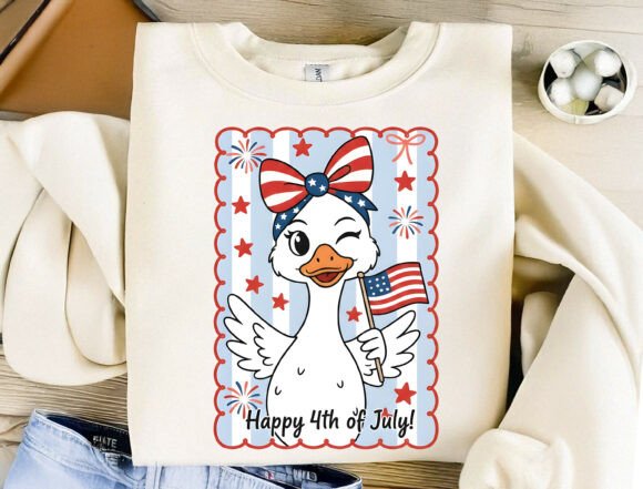 Happy 4th of July Duck PNG: A Festive Design Asset