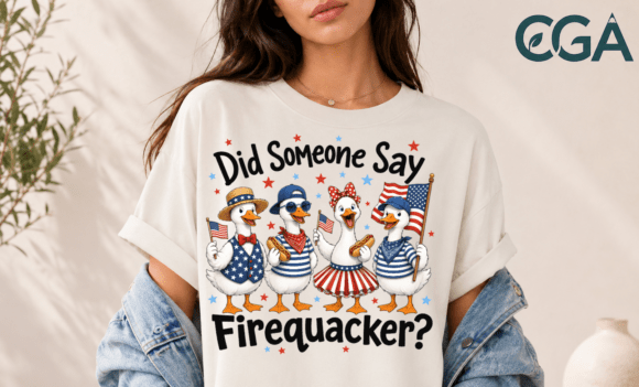 Patriotic Ducks 4th of July American PNG: A Fun Design Asset