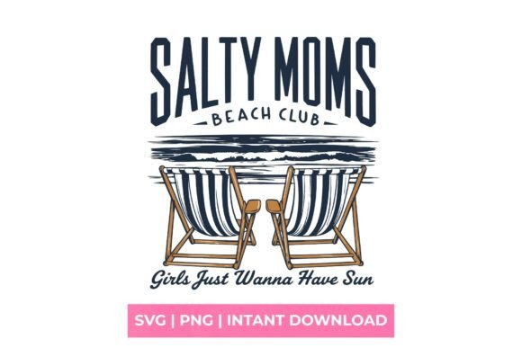 Salty Moms Beach Club Summer SVG: Your Go-To Design Asset