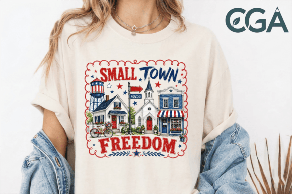 Small Town Freedom Patriotic Png: Capturing Americana Spirit