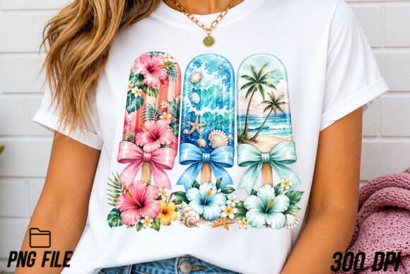 Summer Popsicle PNG: A Sublimation Design for Vibrant Projects