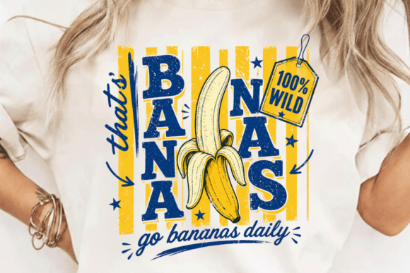That's Bananas PNG: Trendy Summer Fruit Design for Creative Projects
